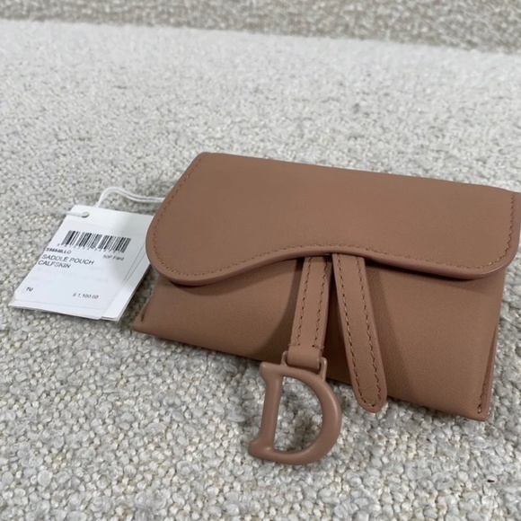 Authentic Pre-Owned Christian Dior Leather Saddle Nano Matte Dusty Rose - Picture 6 of 16